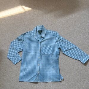 Ralph Lauren Sky Blue Checkered Button-Down Shirt